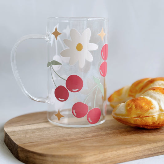Taza Cerezas y Flores